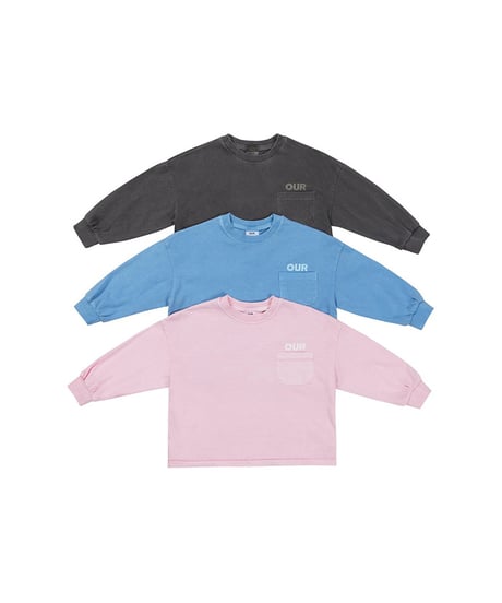 【OUR】【予約商品】pigment long tee【90-160cm】