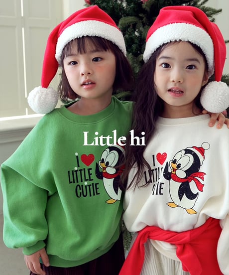 【LITTLE HI】【予約商品】I♡LITTLE penguin pullover【80-120cm】