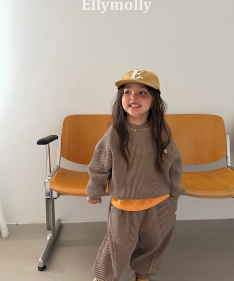 【ELLYMOLLY】【予約商品】waffle pants【80-150cm】