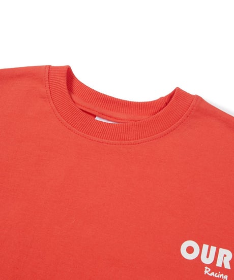 【OUR】【予約商品】”OUR racing” print long tee【90-160cm】