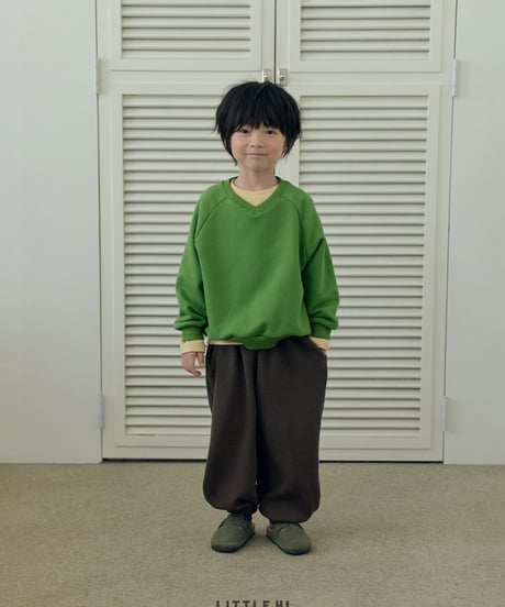【LITTLE HI】【予約商品】Simple vneck pullover【80-120cm】