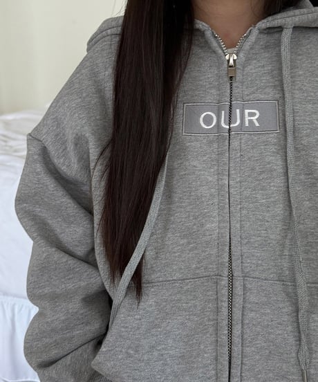 【OUR】【予約商品】front logo parka【90-160cm】