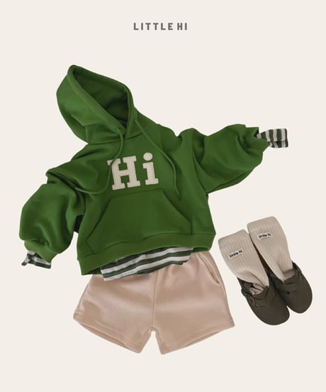 【LITTLE HI】【予約商品】Hi hood parka【80-120cm】