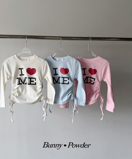【BUNNY POWDER】【予約商品】I♡ME short long tee【90-150cm】