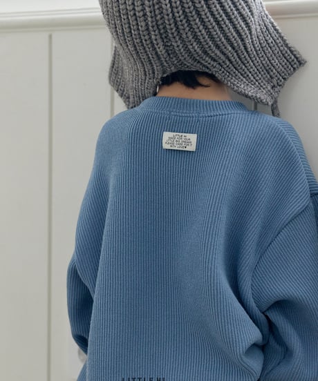 【LITTLE HI】【予約商品】rib knit setup-pants-【80-120cm】