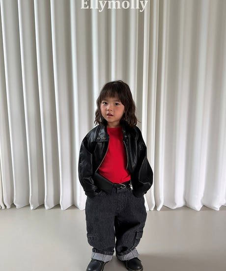 【ELLYMOLLY】【予約商品】big silhouette  reversible jacket【80-150cm】【２WAY】