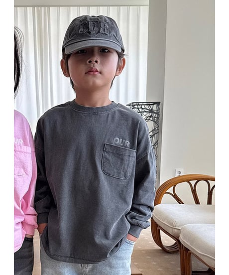 【OUR】【予約商品】pigment long tee【90-160cm】