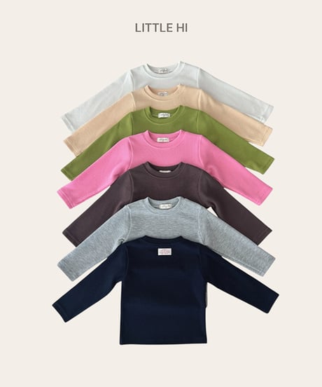 【LITTLE HI】【予約商品】colorful long tee【80-120cm】
