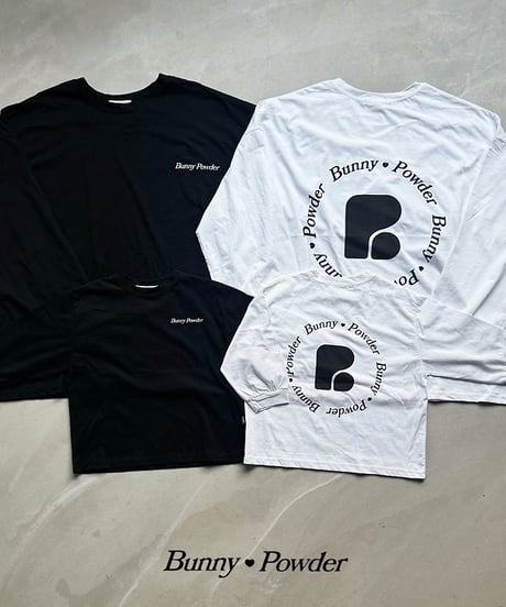 【BUNNY POWDER】【予約商品】bunny logo big long tee【90-150cm】【MOM】