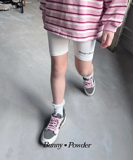 【BUNNY POWDER】【予約商品】logo biker pants【90-150cm】