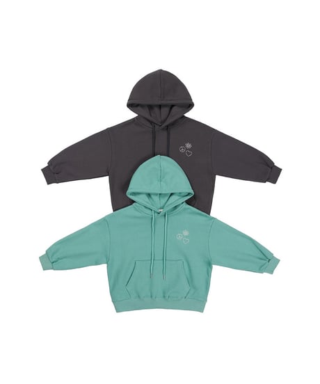 【OUR】【予約商品】刺繍＆backprint parka【90-160cm】
