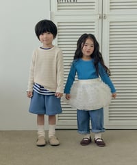 【LITTLE HI】【予約商品】color rib long tee【80-120cm】