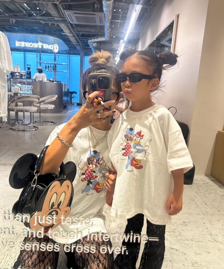 Minnie×daisy tee【90-130cm】【MOM】
