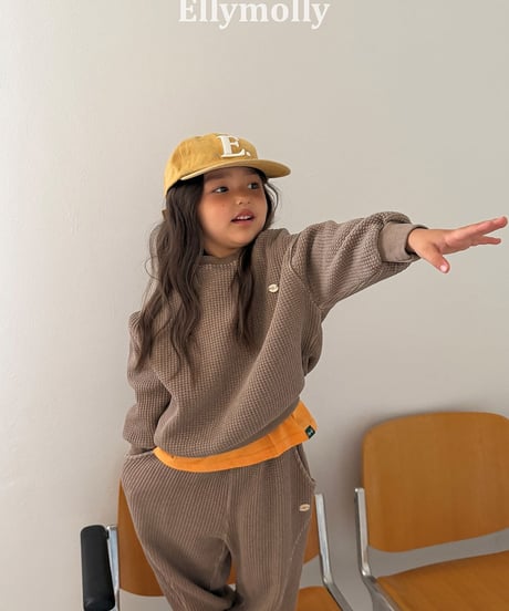 【ELLYMOLLY】【予約商品】waffle pants【80-150cm】