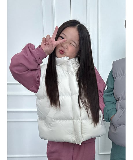 【OUR】【予約商品】down vest 【90cm-MOM】
