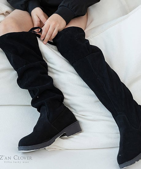 【ZANCLOVER】【予約商品】Knee high boots【17.0-25.0㎝】