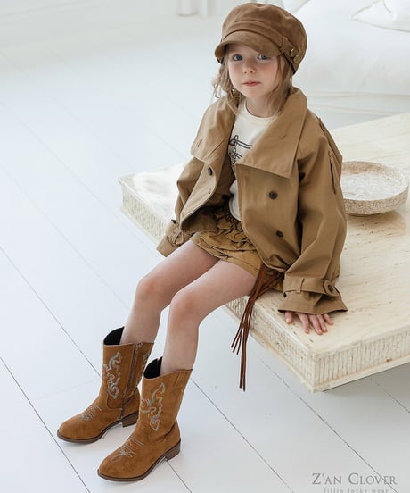 【ZANCLOVER】【予約商品】western boots【17.0-23.0㎝】