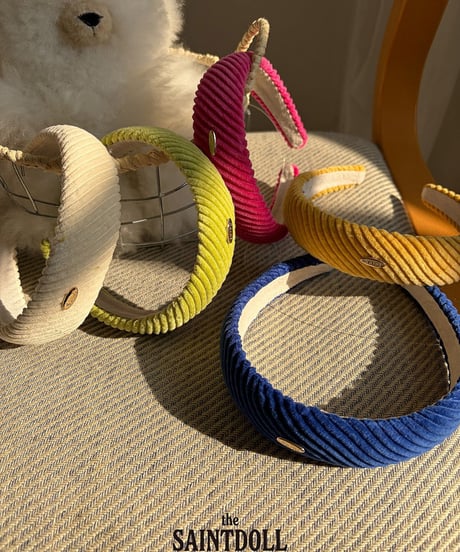 【saont doll】【予約商品】color velours head band