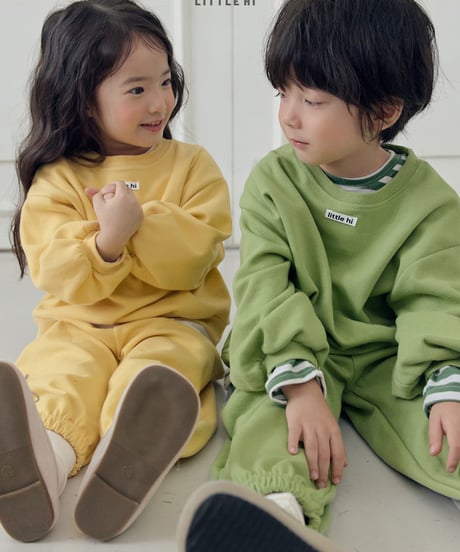 【LITTLE HI】【予約商品】color sweat setup -TOPS-【80-120cm】