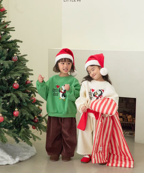 【LITTLE HI】【予約商品】I♡LITTLE penguin pullover【80-120cm】