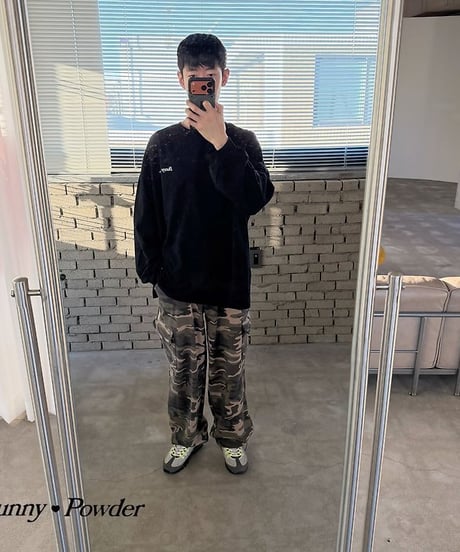 【BUNNY POWDER】【予約商品】cargo sweat pants【90-150cm】【MOM】