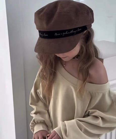 【ZANCLOVER】【予約商品】offshoulder sweat pullover【70-150cm】