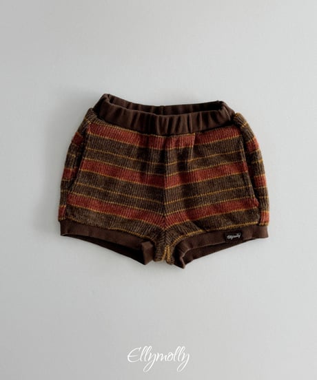 【Ellymolly】【予約商品】multi border short pants【70-130cm】