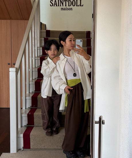 【saintdoll】【予約商品】BIG shirt【90-MOM】