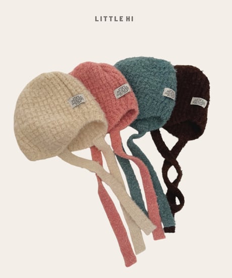 【LITTLE HI】【予約商品】bonnet knit cap