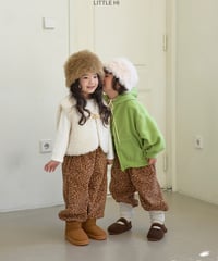 【LITTLE HI】【予約商品】leopard sweat pants【80-120cm】