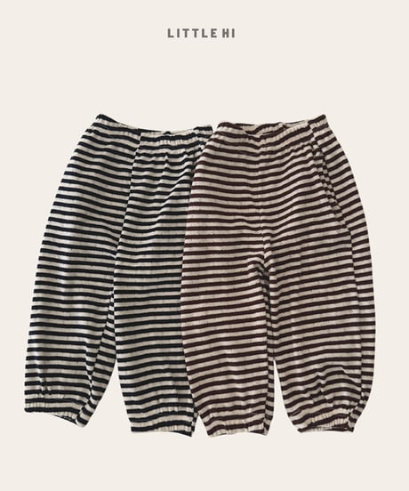 【little hi】【予約商品】border pants【80-120cm】