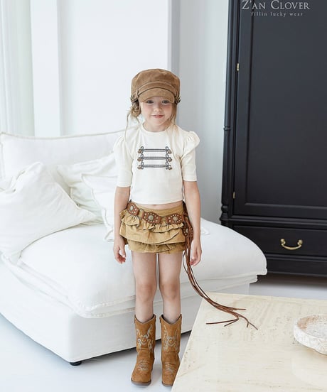 【ZANCLOVER】【予約商品】western boots【17.0-23.0㎝】