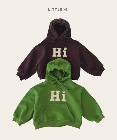 【LITTLE HI】【予約商品】Hi hood parka【80-120cm】