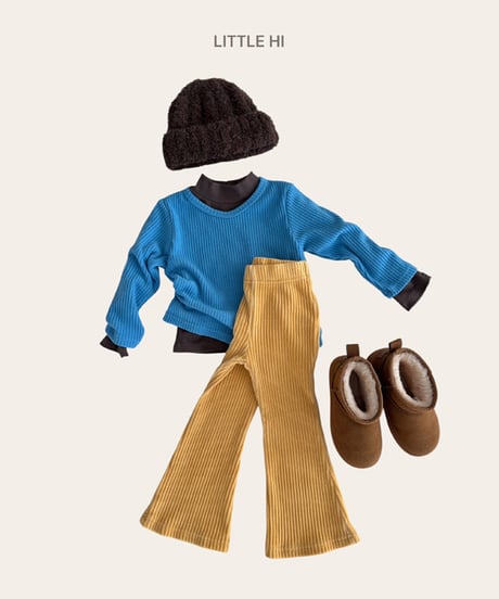 【LITTLE HI】【予約商品】color flare pants【80-120cm】