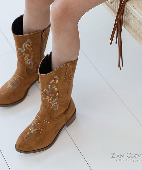 【ZANCLOVER】【予約商品】western boots【17.0-23.0㎝】