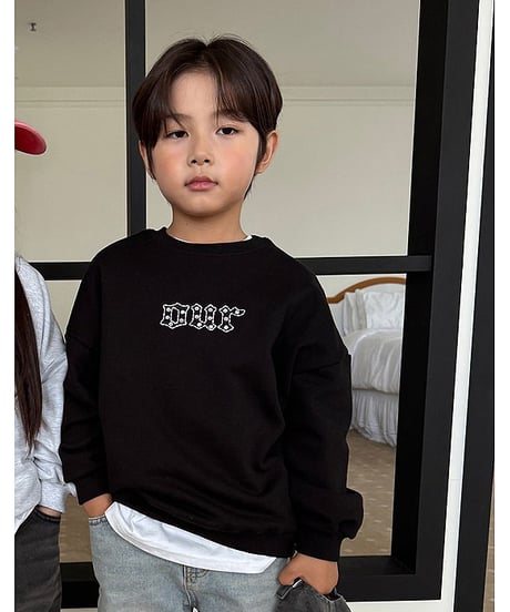 【OUR】【予約商品】LOGO linestone pullover【90-160cm】