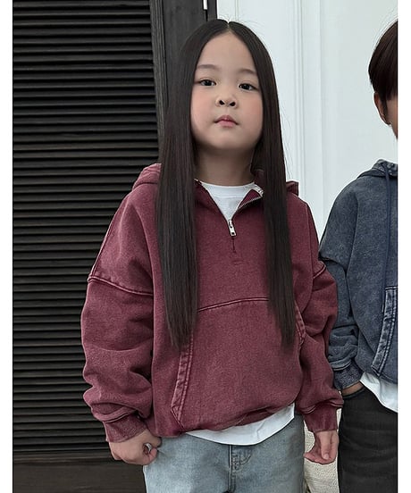 【OUR】【予約商品】chemical wash hoodie【90-160cm】