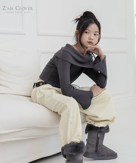 【ZANCLOVER】【予約商品】long mouton boots【16-22cm】