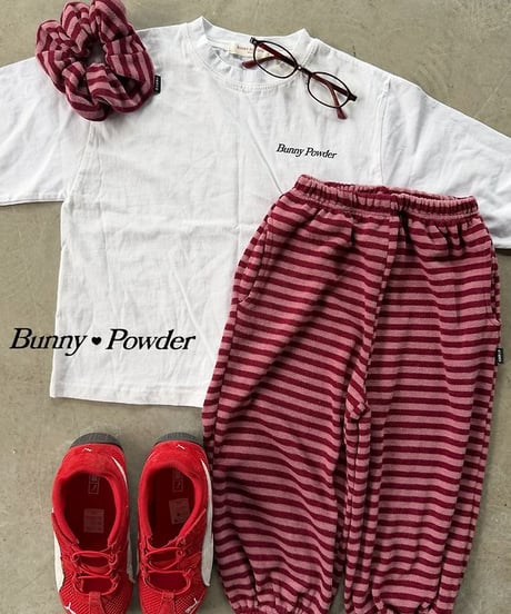 【BUNNY POWDER】【予約商品】bunny logo big long tee【90-150cm】【MOM】