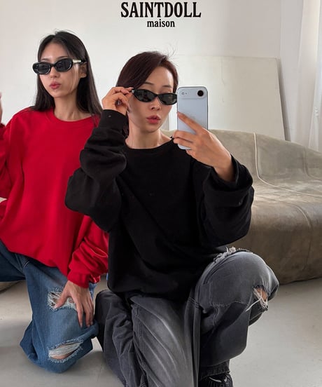 【saont doll】【予約商品】color simple pullover【MOM】