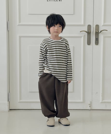 【little hi】【予約商品】border long tee【80-120cm】