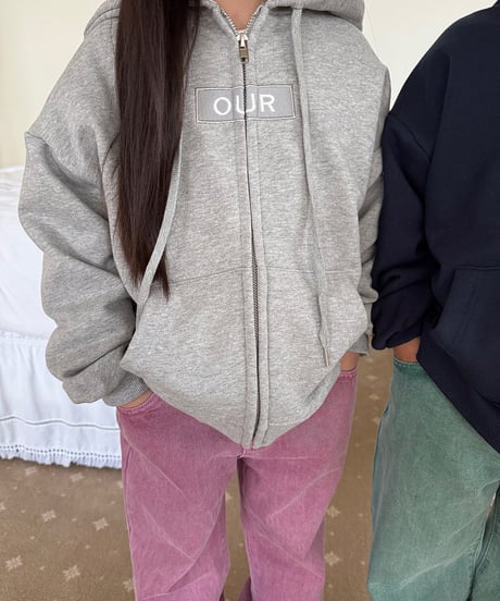 【OUR】【予約商品】front logo parka【90-160cm】