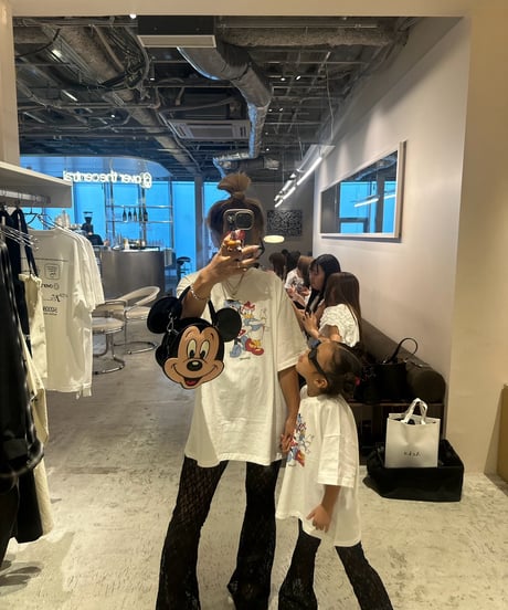 Minnie×daisy tee【90-130cm】【MOM】