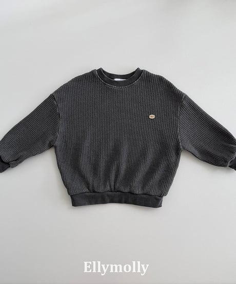 【ELLYMOLLY】【予約商品】waffle pullover【80-150cm】