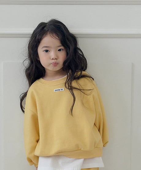 【LITTLE HI】【予約商品】color sweat setup -TOPS-【80-120cm】