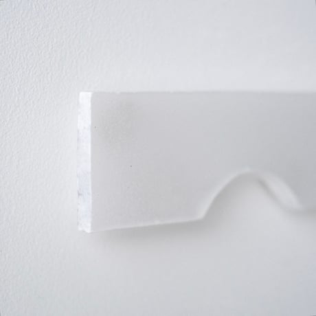 glass  wall object   - white -