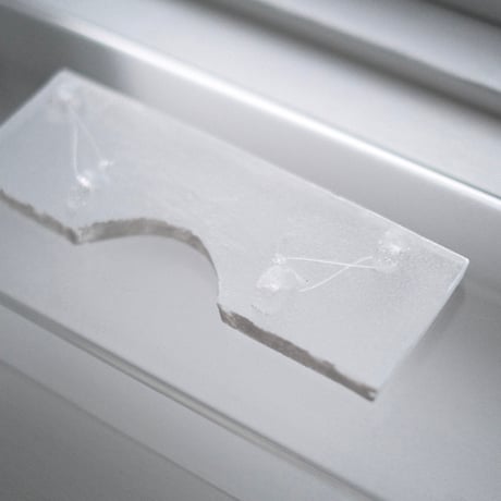 glass  wall object   - white -