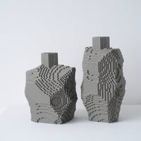 Voxel Vase - Gray -