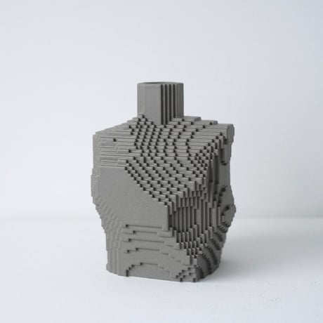 Voxel Vase - Gray -