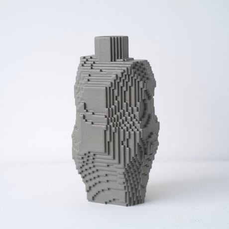 Voxel Vase - Gray -